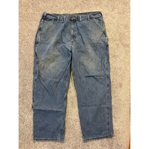 Carhartt‎ Mens Carpenter Jeans Denim Work Pants Blue 42x31 **